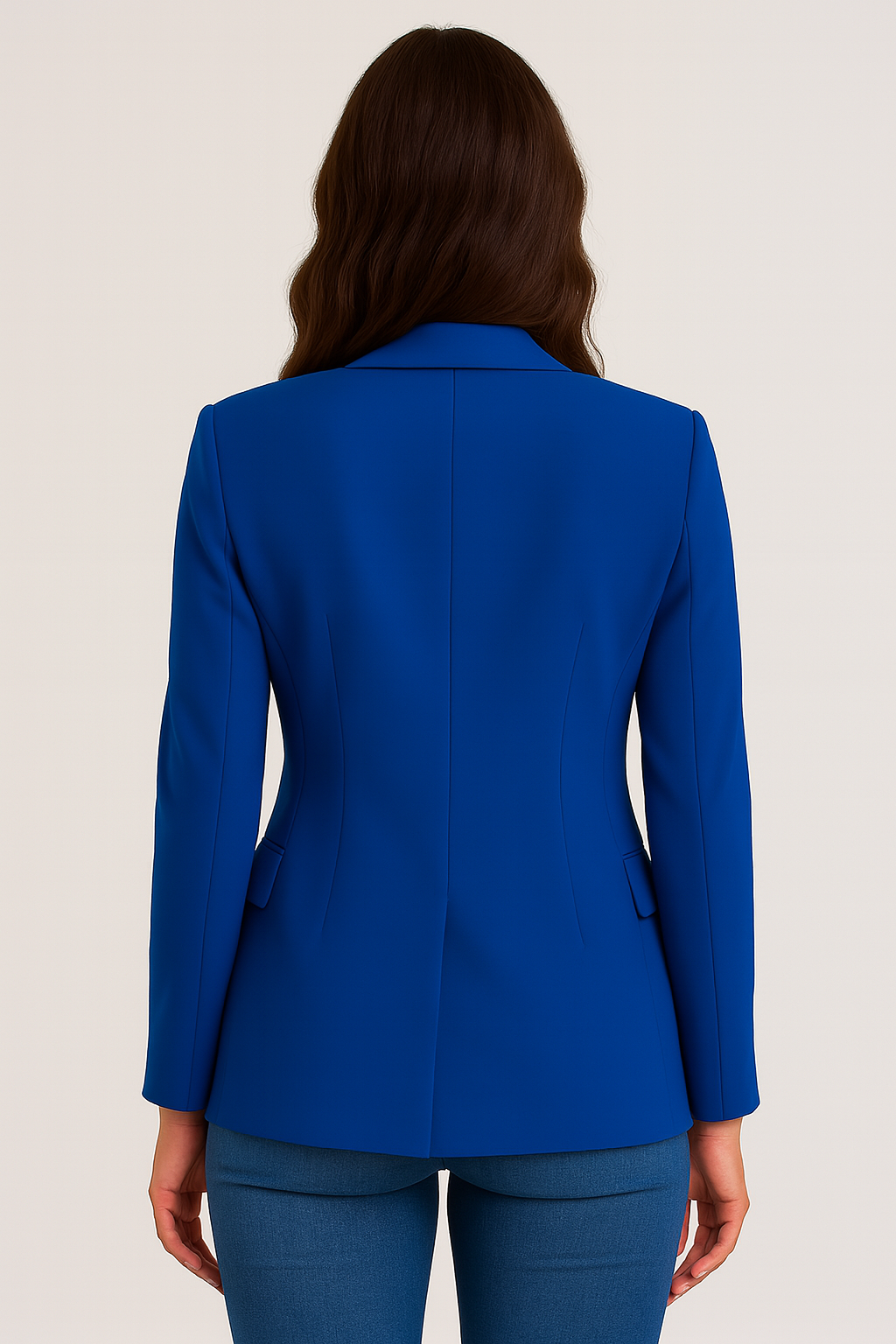 Women's Chic Blue Blazer for Office and Events