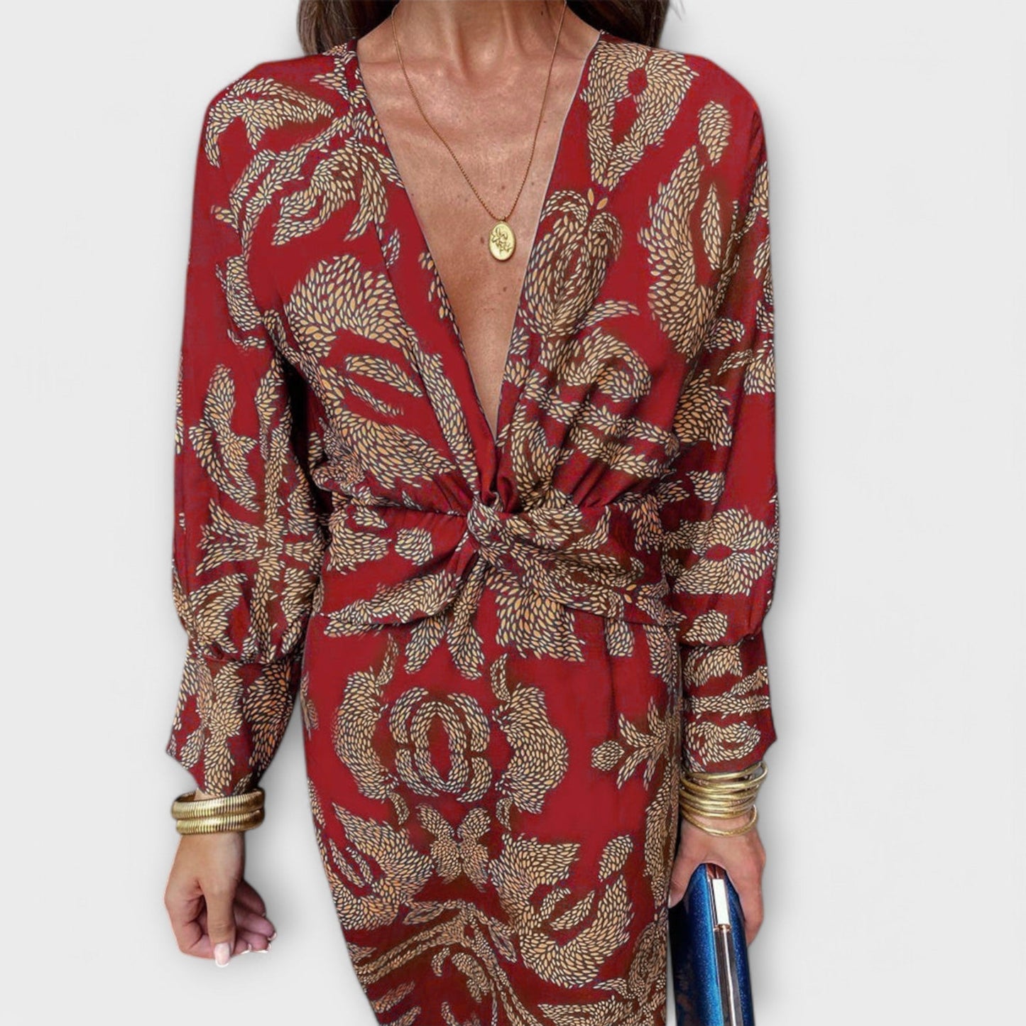 Oriana - Chic Long Sleeve Dress for Any Occasion