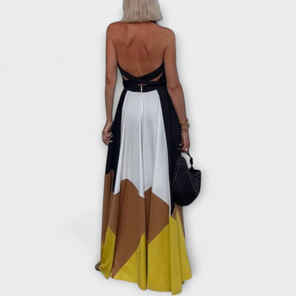 Nava - Open Back Maxi Dress for Special Occasions