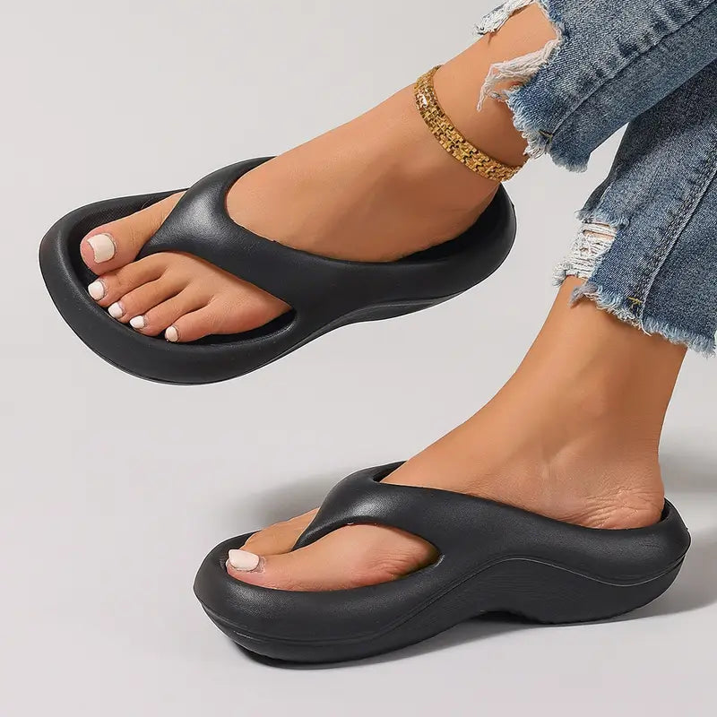Chic Platform Flip Flops for Summer Outings