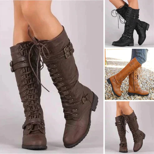 Kennedy - Vintage Lace-Up Ankle Boots for Stylish Occasions