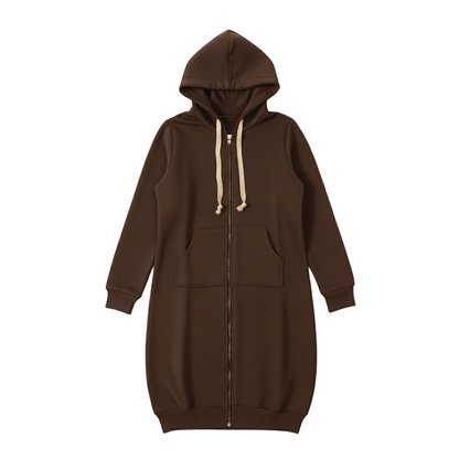 Bonnie - Cozy Longline Zip Hoodie for Everyday Style