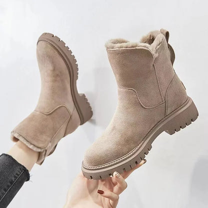 Kathryn - Chic Faux Fur Ankle Boots for Stylish Occasions