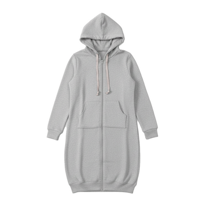 Bonnie - Cozy Longline Zip Hoodie for Everyday Style