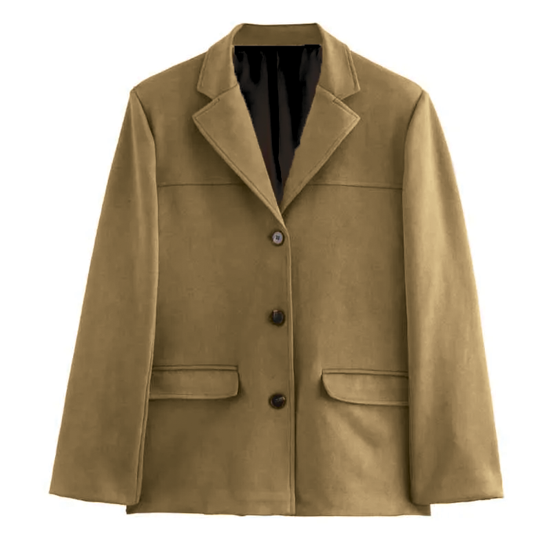 Chic Vintage Suede Blazer for Stylish Occasions