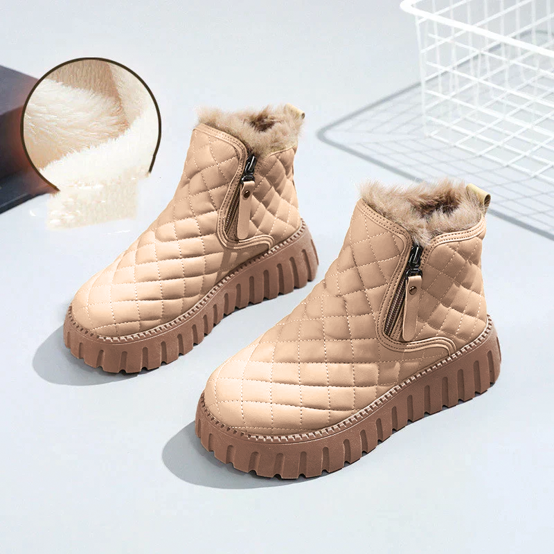 Chic Checkered Ankle Boots for Stylish Outings