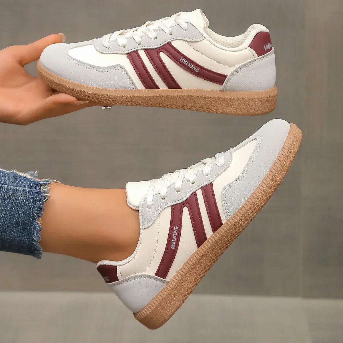 Aubrey - Stylish Low-Top Lace Sneakers for Everyday Wear