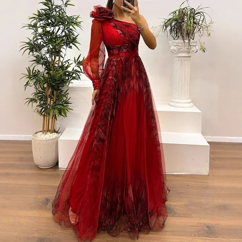 Trendy One Shoulder Wedding Guest Dress