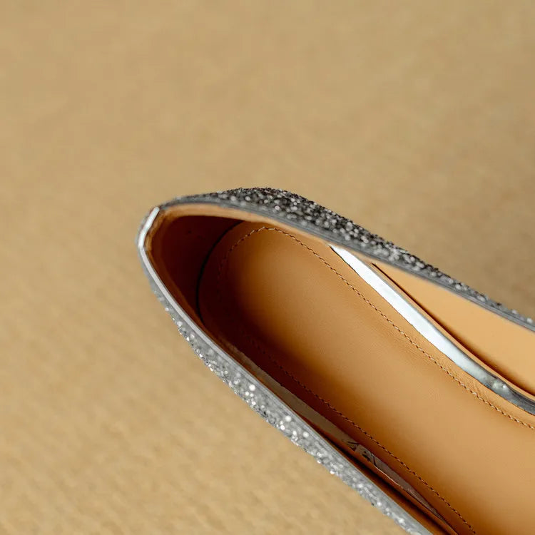 Gloria Glitter Heels for Evening Glam