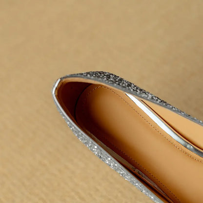 Gloria Glitter Heels for Evening Glam