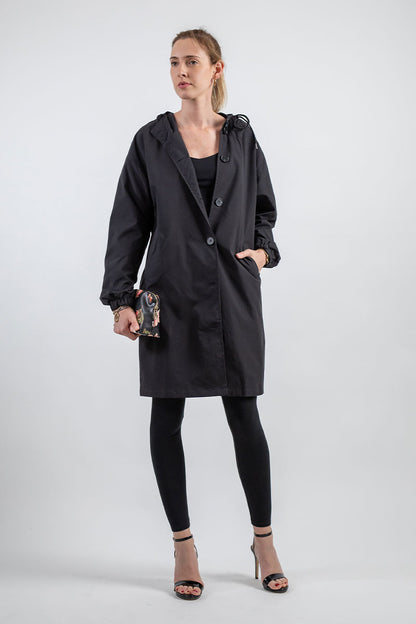 Women’s Hooded Longline Jacket for All Occasions