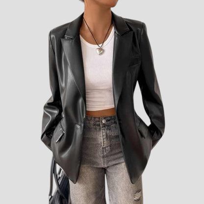 Chic Women's Black Blazer Jacket for Any Occasion
