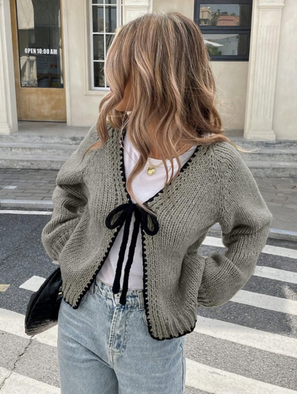 Chic Cropped Knit Cardigan for Everyday Wear