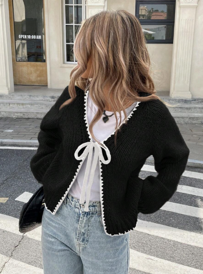 Chic Cropped Knit Cardigan for Everyday Wear