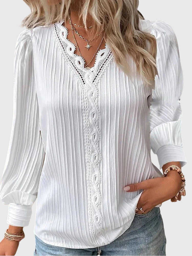 Andrea™ | Chic Pullover Blouse for Any Occasion