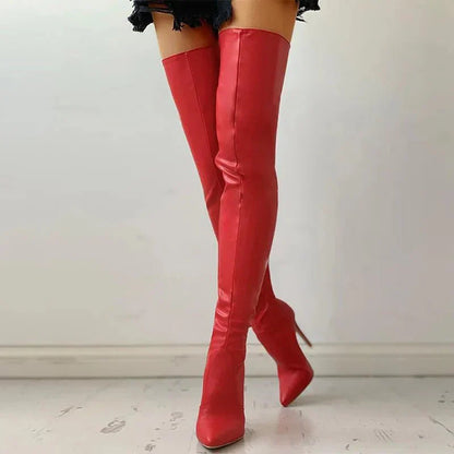 Hailey - Chic Thigh-High Stiletto Boots for Any Occasion
